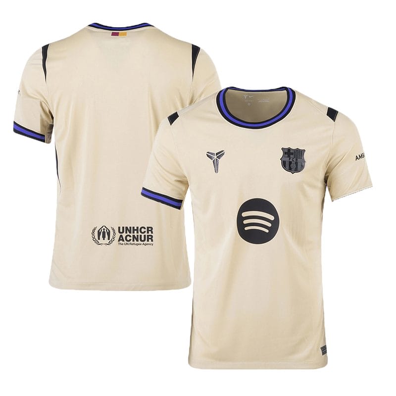 Barcelona 2025-26 Away Jersey – Cream