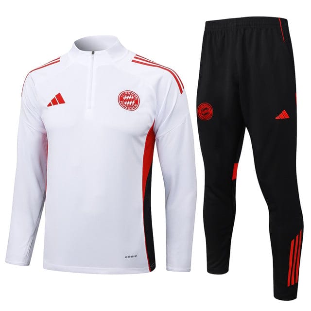 Bayern Munich 2025-26 Soccer Training Set – White Red
