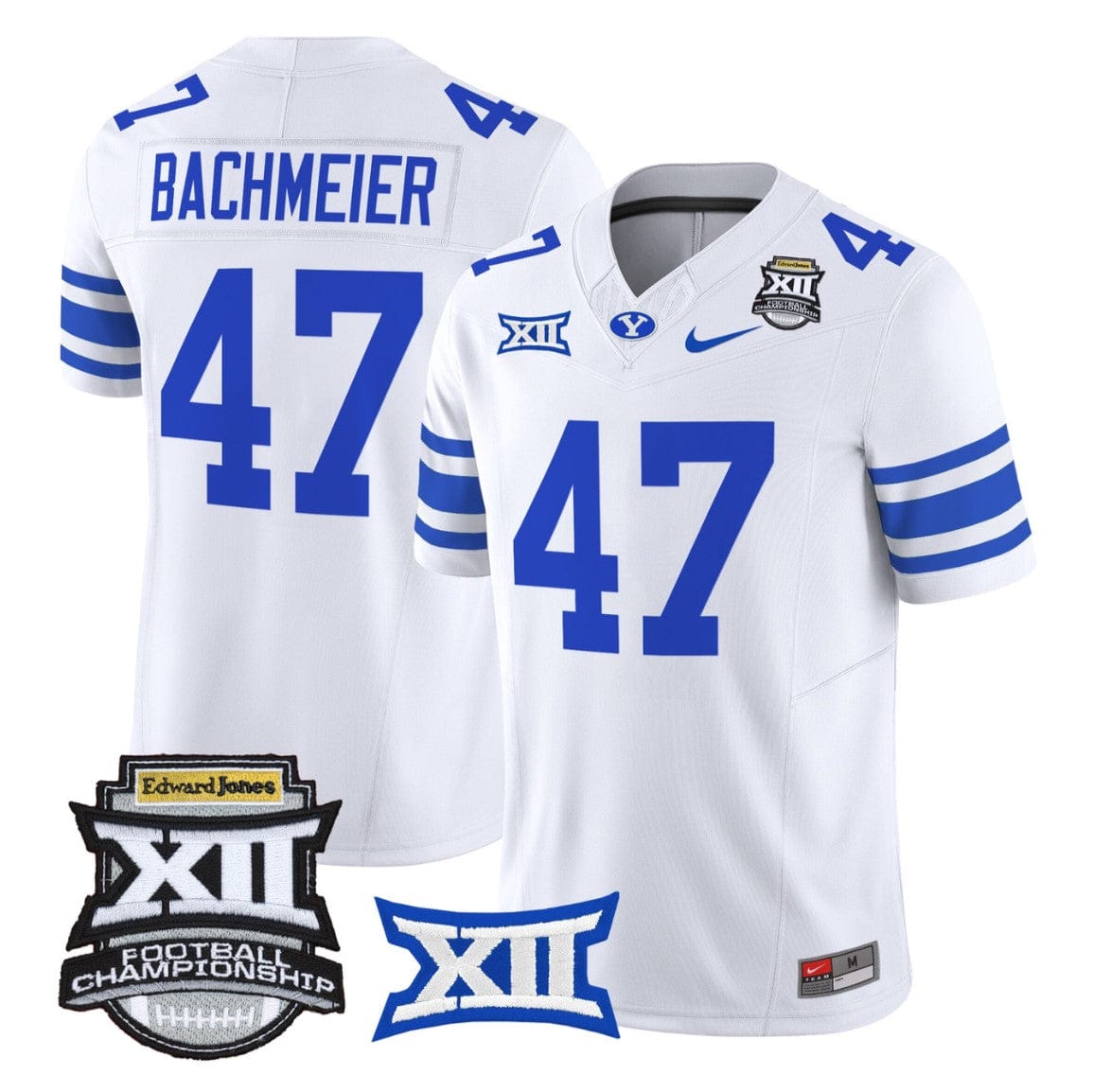 Bear Bachmeier Jersey #47 BYU Cougars 2025 Big 12 Championship Stitched - Image 5