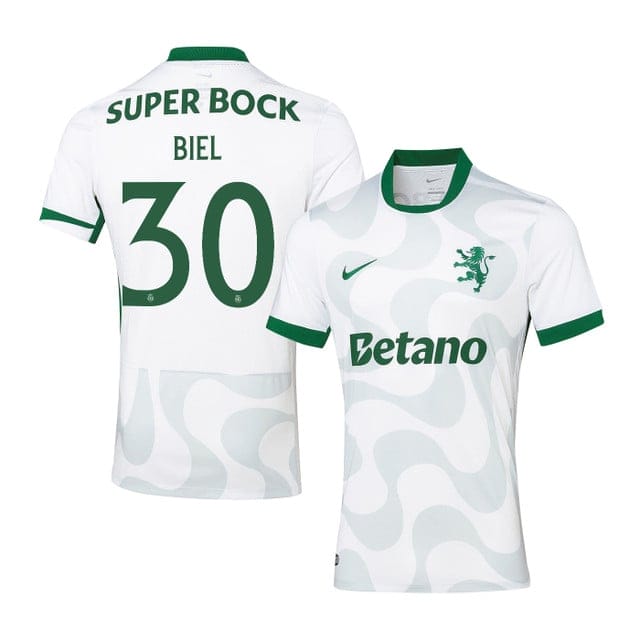 Biel Teixeira 30 Sporting CP 2025-26 Third Match Jersey – White