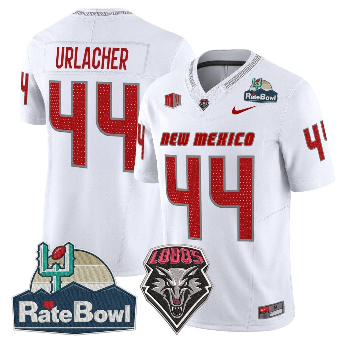 Brian Urlacher Jersey #44 New Mexico Lobos 2025 Rate Bowl Vapor Stitched - Image 4