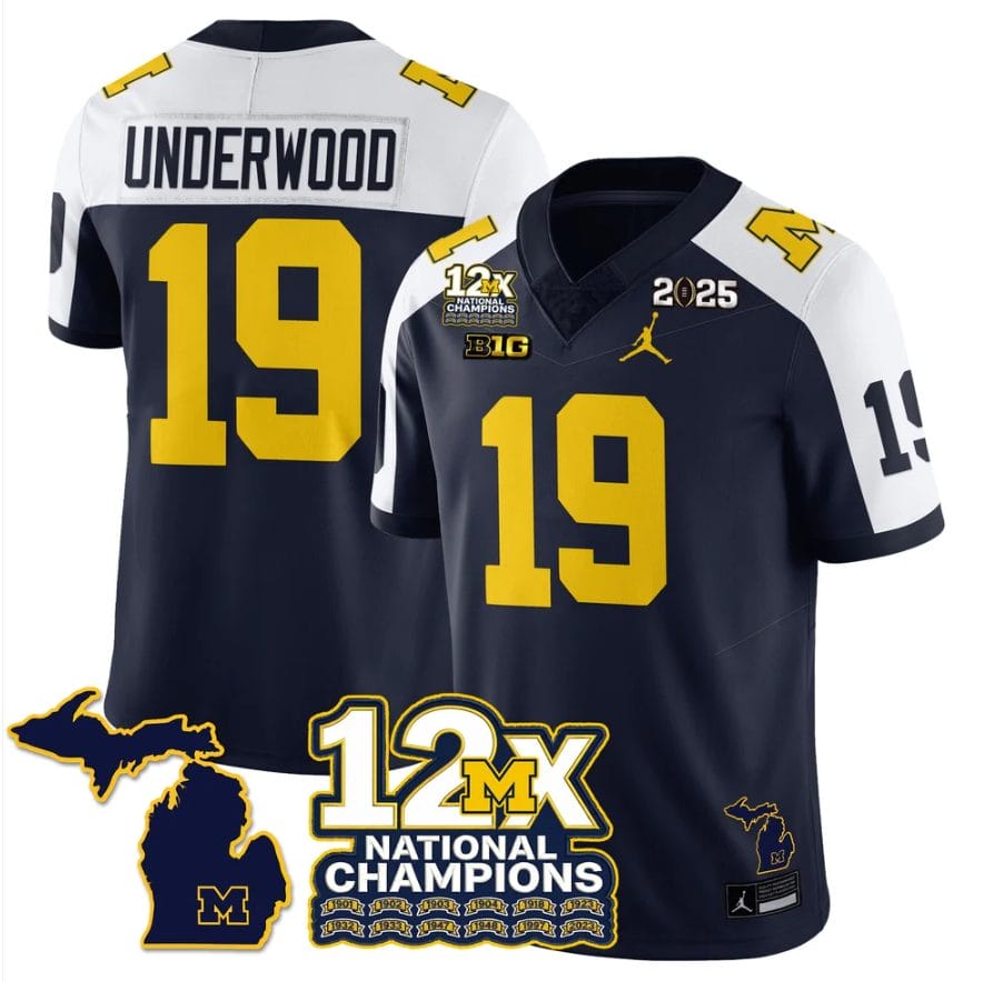 Bryce Underwood Jersey #19 Michigan Wolverines 12x-Time National Champions - Image 5
