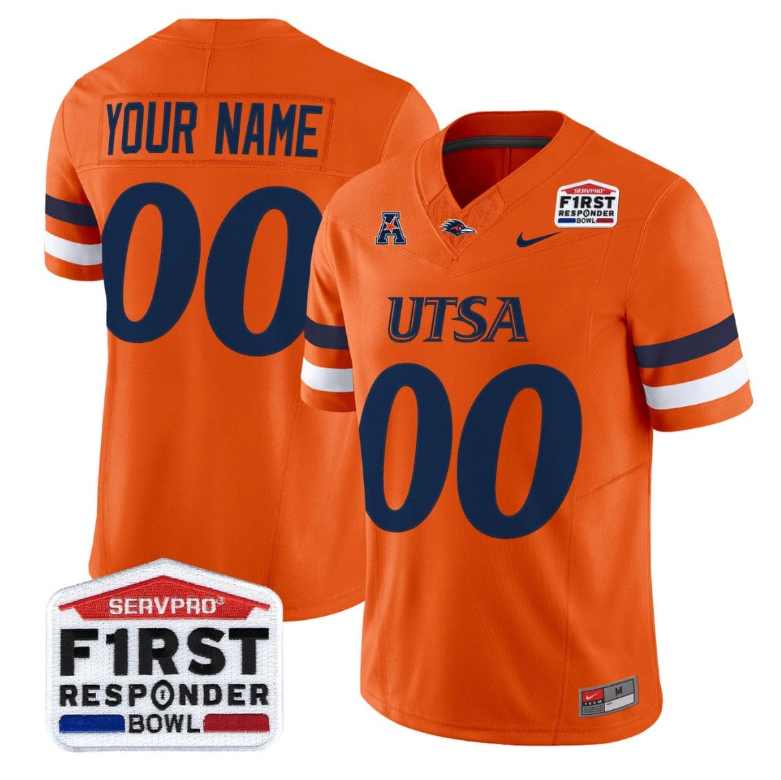 Custom UTSA Roadrunners Jersey 2025 First Responder Bowl Stitched - Image 4