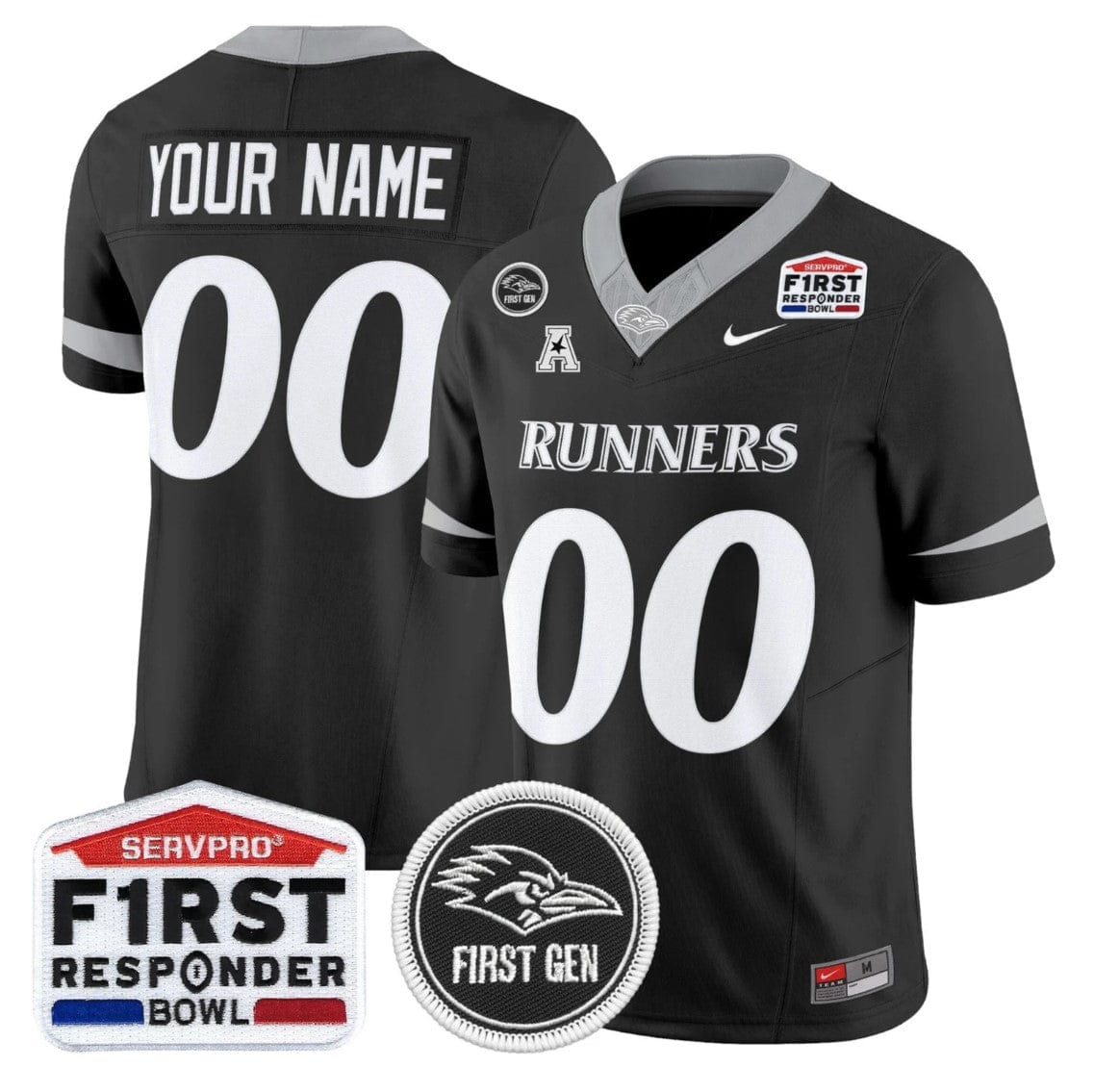 Custom UTSA Roadrunners Jersey 2025 First Responder Bowl Stitched