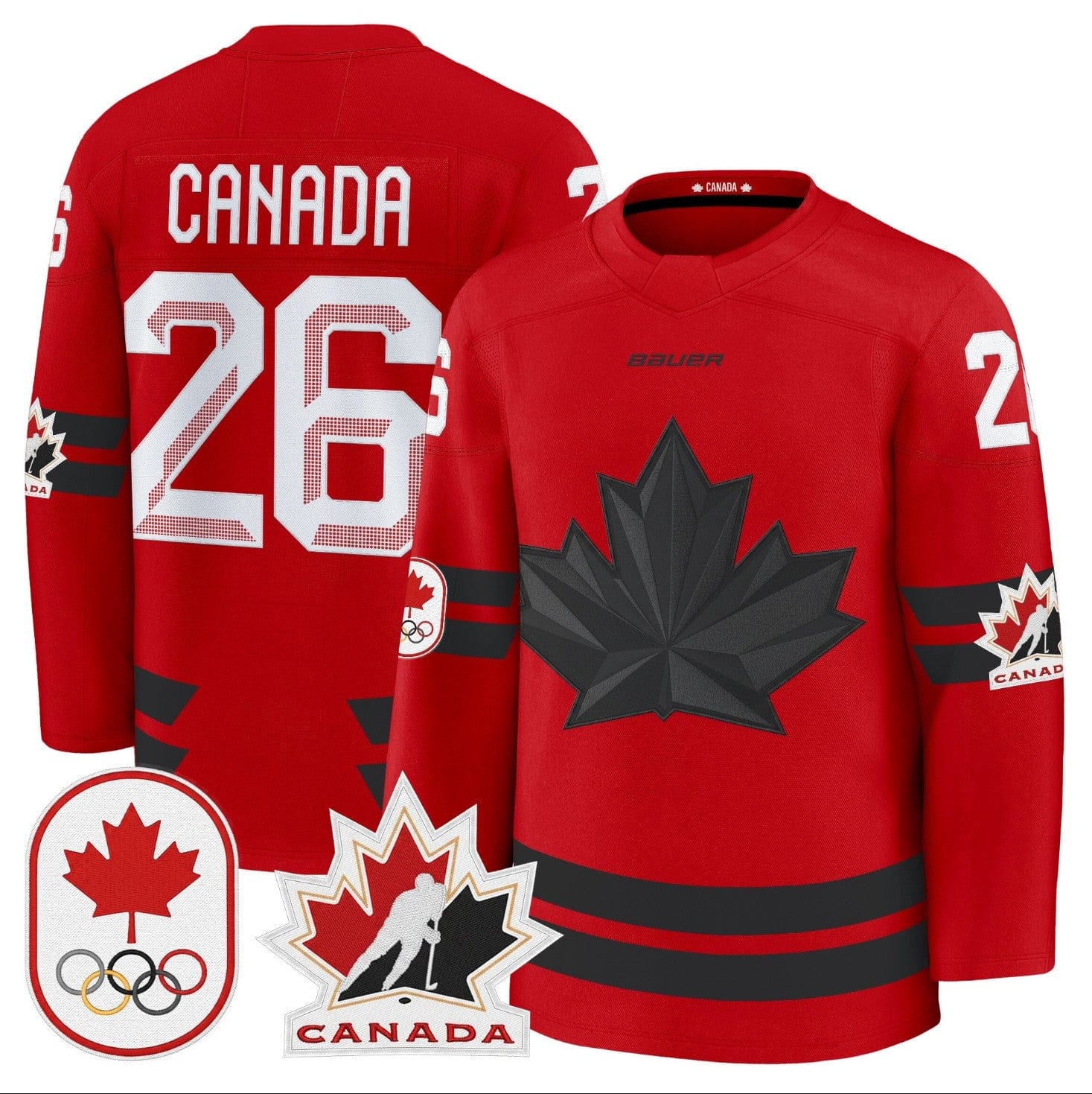 Alternative view of Canada Jersey #26 Canada Olympic Premium Hockey Stitched