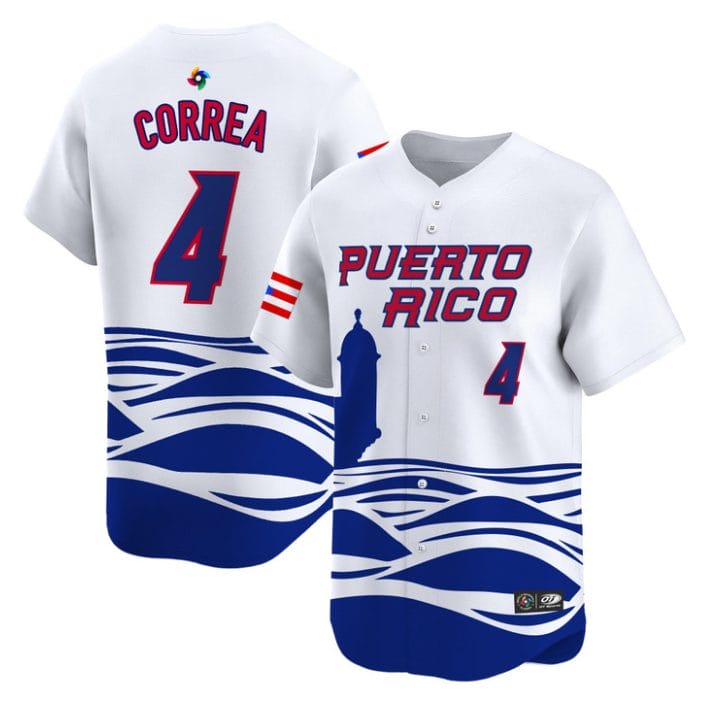 Carlos Correa Jersey #4 Puerto Rico Baseball Classic 2026 Roster Stitched - Image 3