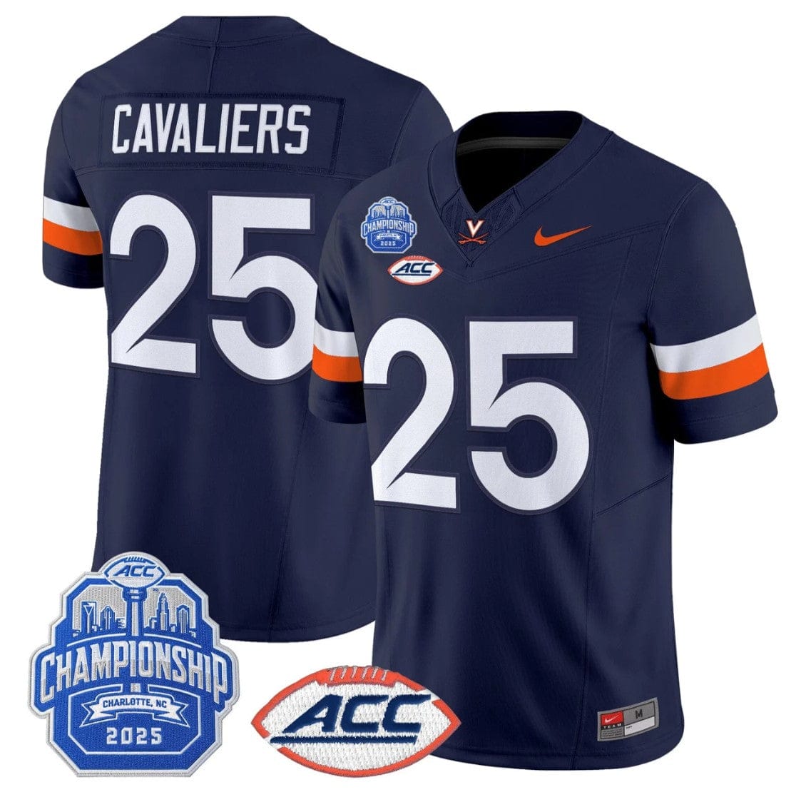 Cavaliers Jersey #25 Virginia Cavaliers 2025 ACC Championship Stitched - Image 4
