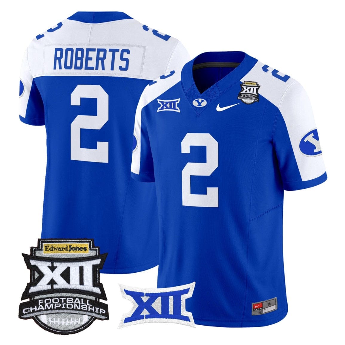 Chase Roberts Jersey #2 BYU Cougars 2025 Big 12 Championship Stitched - Image 3