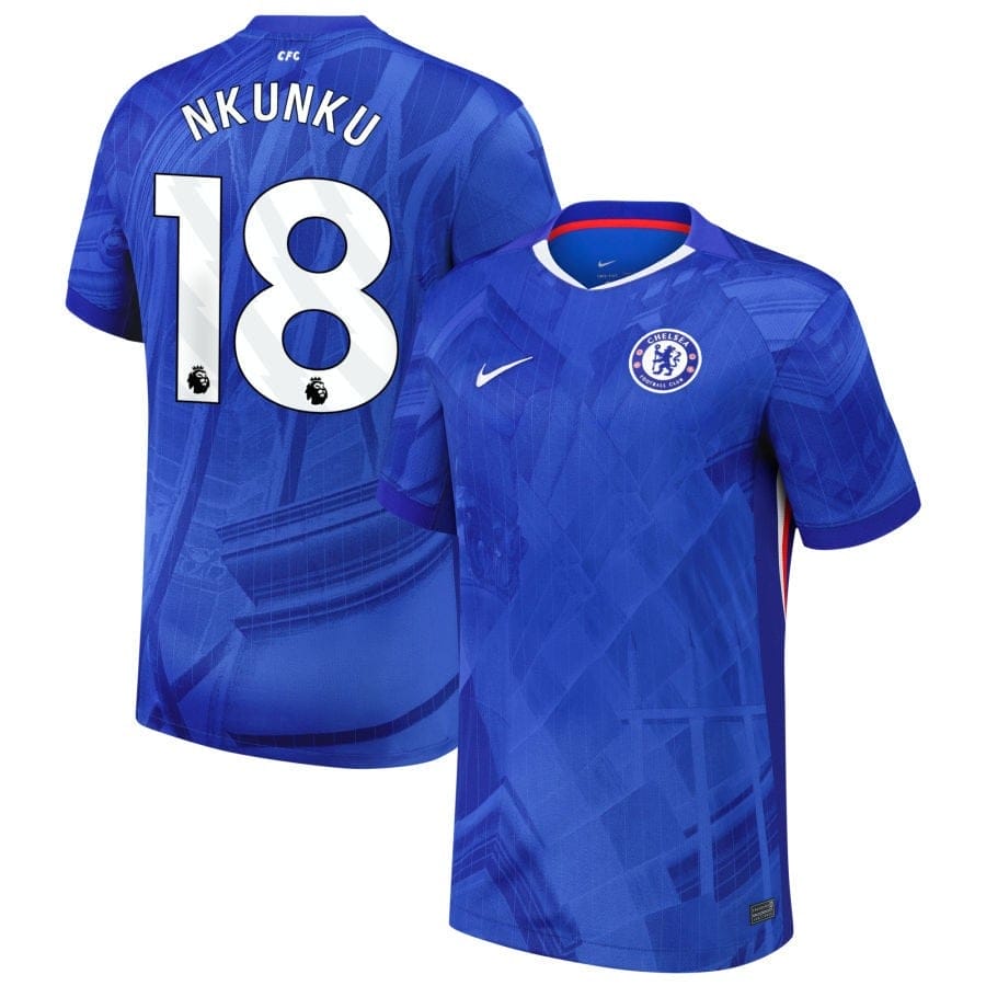 Christopher Nkunku #18 Chelsea 2025-26 Home Match Jersey – Blue