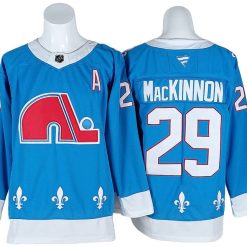 Colorado Avalanche #29 Nathan MacKinnon Light Blue Heritage Jersey
