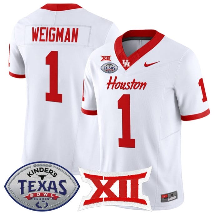Conner Weigman Jersey #1 Houston Cougars 2025 Texas Bowl Stitched - Image 5