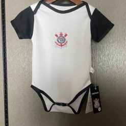 Corinthians 2025-26 Little Team Pride Soccer Baby Bodysuit – White