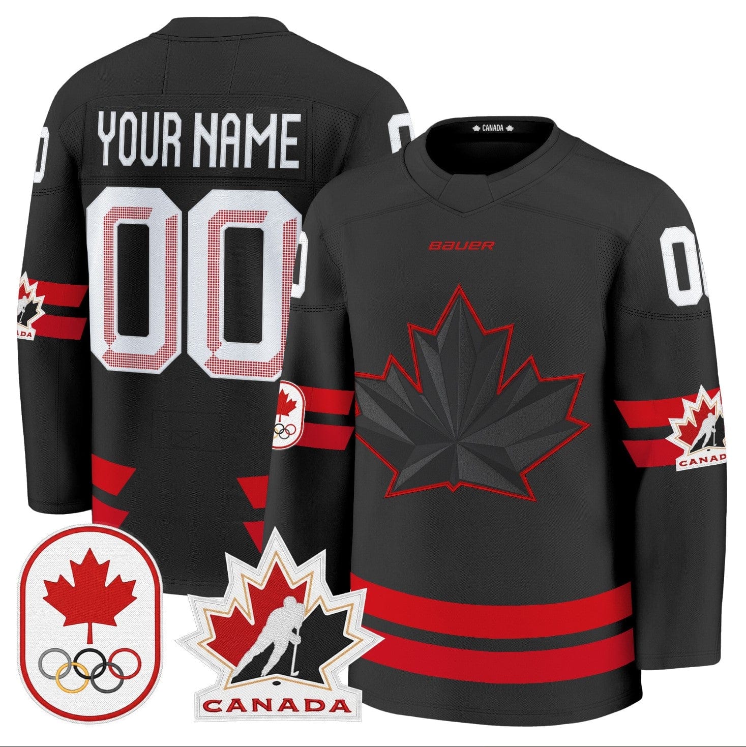 Custom Canada Olympic Jersey 2026 Name, Number Premium Hockey Stitched