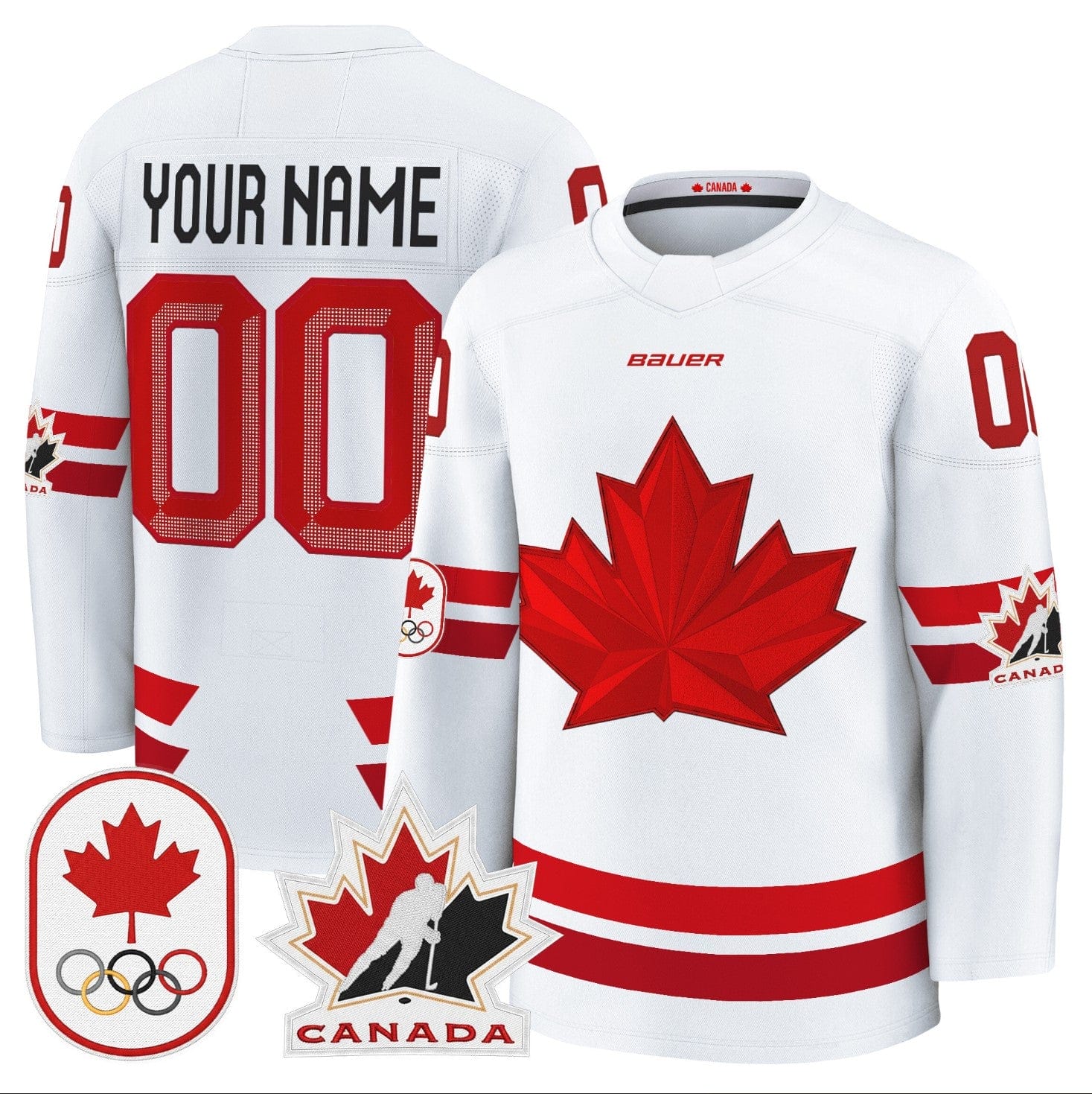 Custom Canada Olympic Jersey 2026 Name, Number Premium Hockey Stitched - Image 3