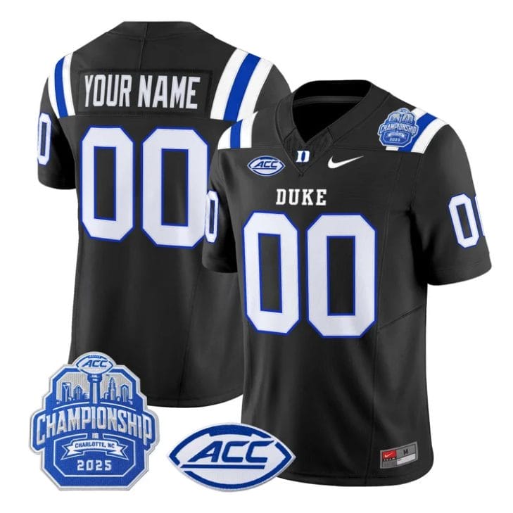 Custom Duke Blue Devils Jersey 2025 ACC Championship Limited Stitched - Image 2