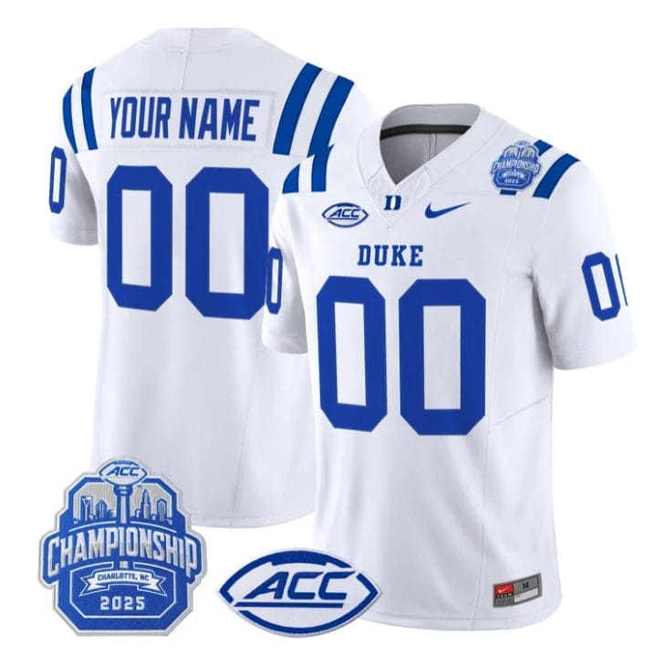 Custom Duke Blue Devils Jersey 2025 ACC Championship Limited Stitched - Image 5