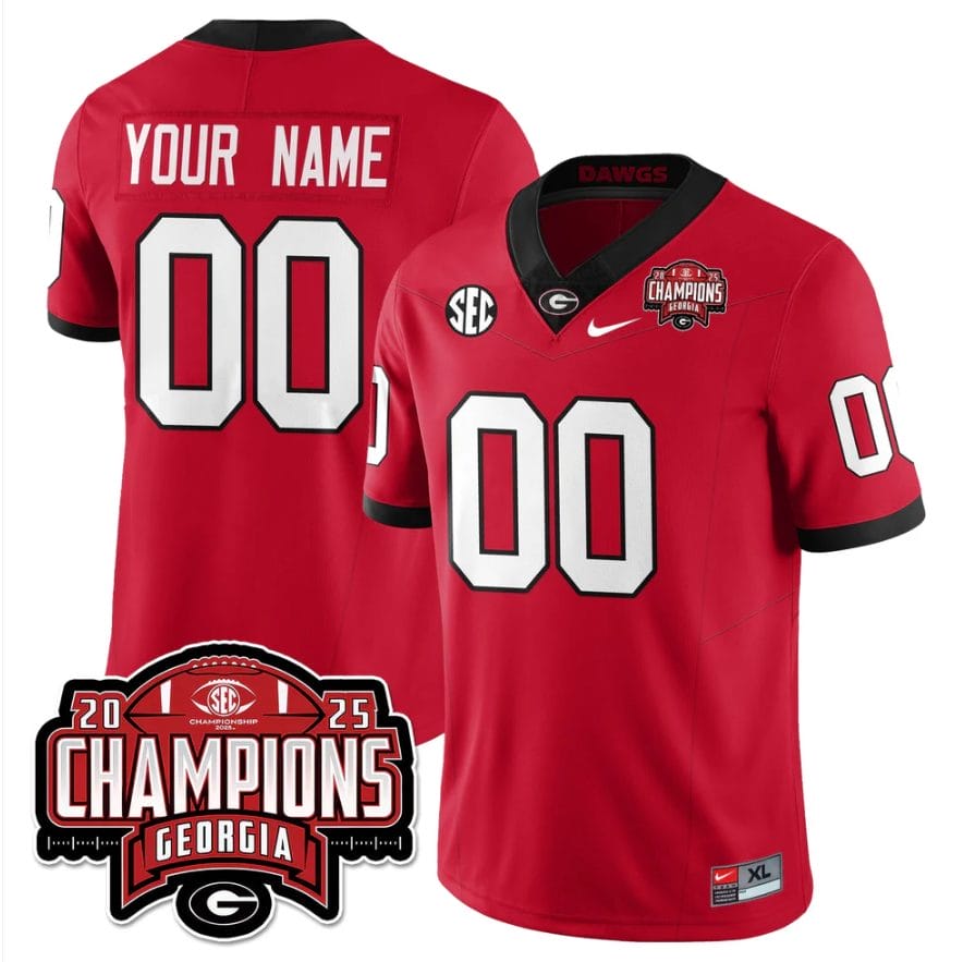 Custom Georgia Bulldogs Jersey SEC Champions Patch Vapor Limited Stitched - Image 3