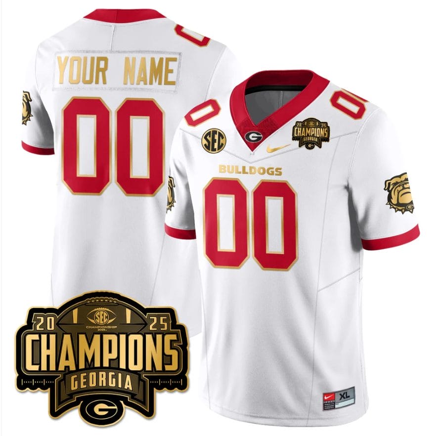 Custom Georgia Bulldogs Jersey SEC Champions Patch Vapor Limited Stitched - Image 4