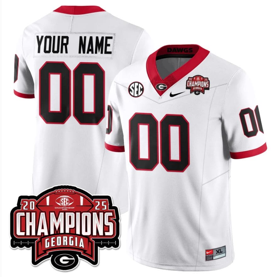 Custom Georgia Bulldogs Jersey SEC Champions Patch Vapor Limited Stitched - Image 5