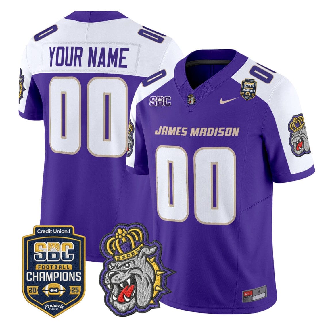 Custom James Madison Dukes Jersey 2025 SBC Champions Vapor Limited - Image 3