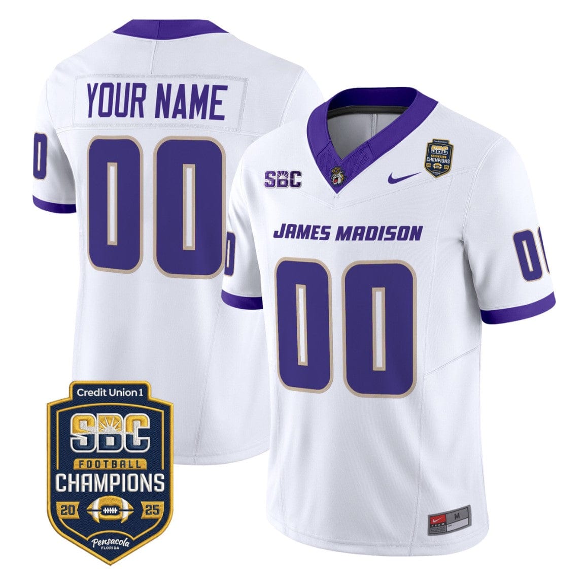 Custom James Madison Dukes Jersey 2025 SBC Champions Vapor Limited - Image 6