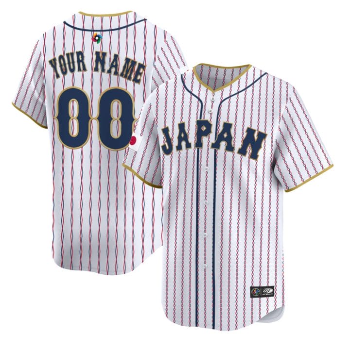 Custom Japan Jersey World Baseball Classic Premier 2026 Roster Stitched - Image 2