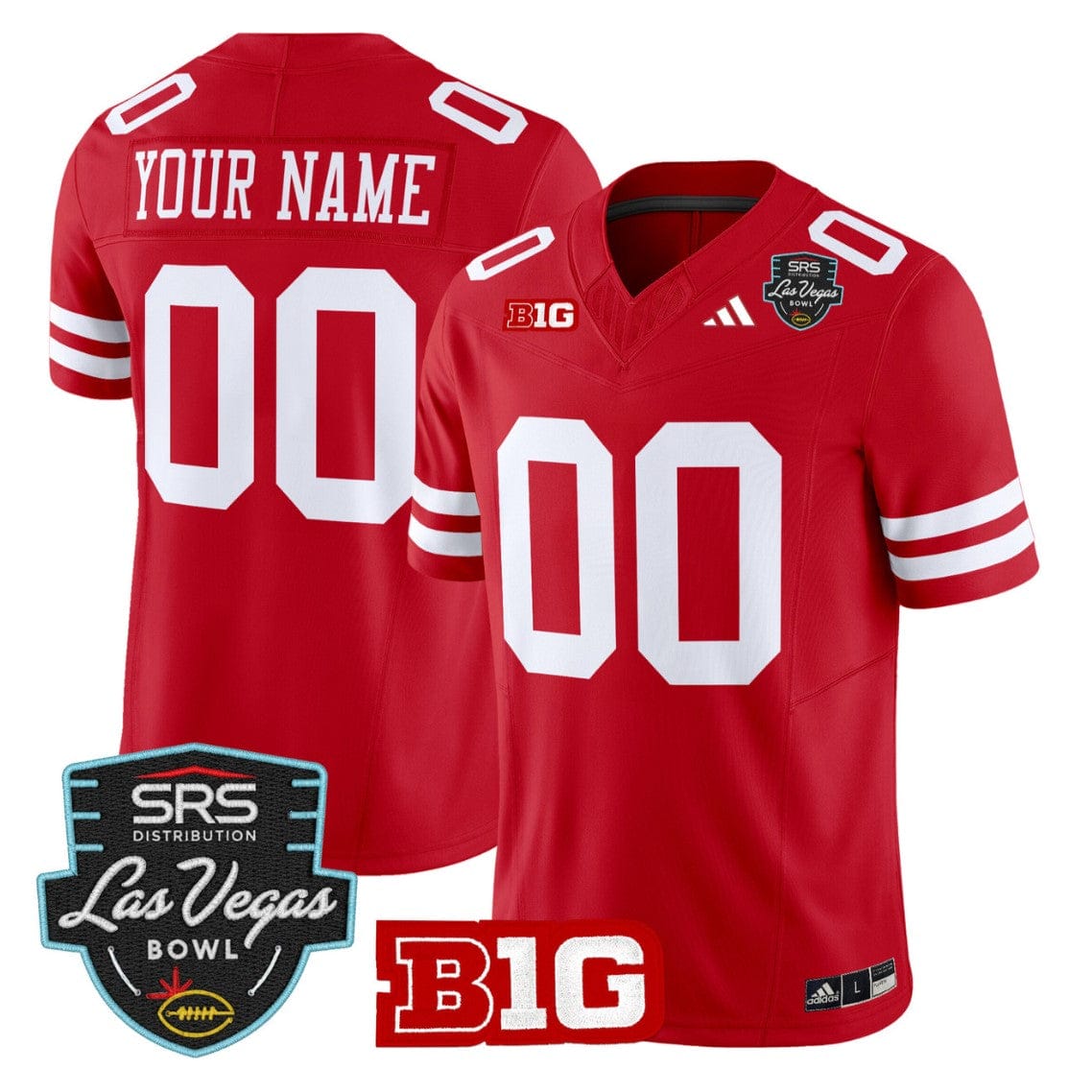 Custom Nebraska Cornhuskers Jersey 2025 Las Vegas Bowl Limited Stitched - Image 4