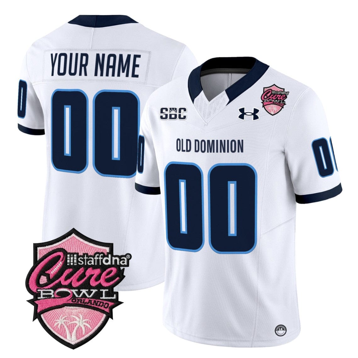 Custom Old Dominion Monarchs Jersey 2025 Cure Bowl Limited Stitched - Image 4