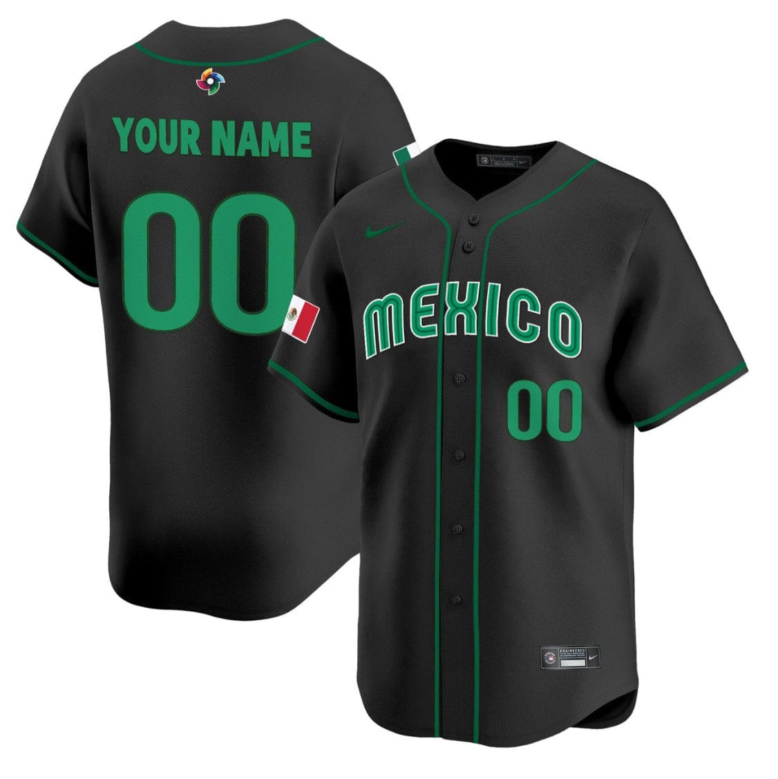Custom Team Mexico Jersey World Baseball Classic 2023 Style 2026 Projected Roster - Image 3
