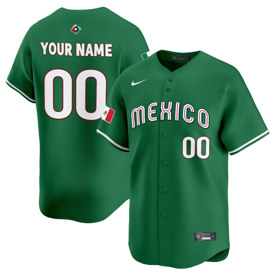 Custom Team Mexico Jersey World Baseball Classic 2023 Style 2026 Projected Roster - Image 4