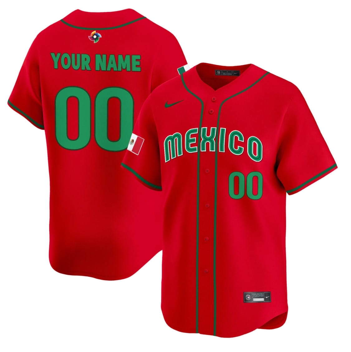 Custom Team Mexico Jersey World Baseball Classic 2023 Style 2026 Projected Roster - Image 5