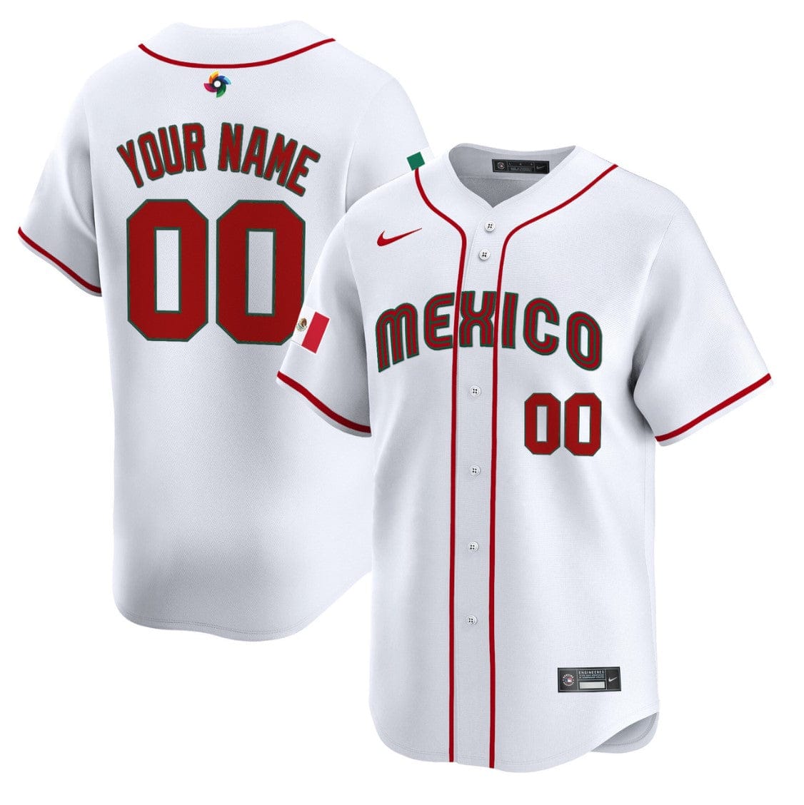 Custom Team Mexico Jersey World Baseball Classic 2023 Style 2026 Projected Roster - Image 6
