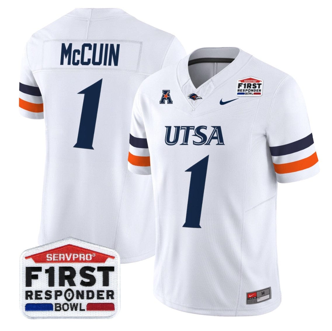 Devin McCuin Jersey #1 UTSA Roadrunners 2025 First Responder Bowl Stitched - Image 4