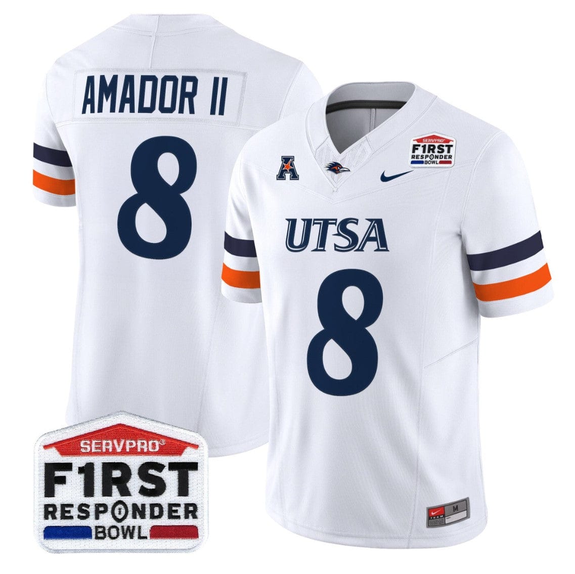David Amador II Jersey #8 UTSA Roadrunners 2025 First Responder Bowl - Image 4