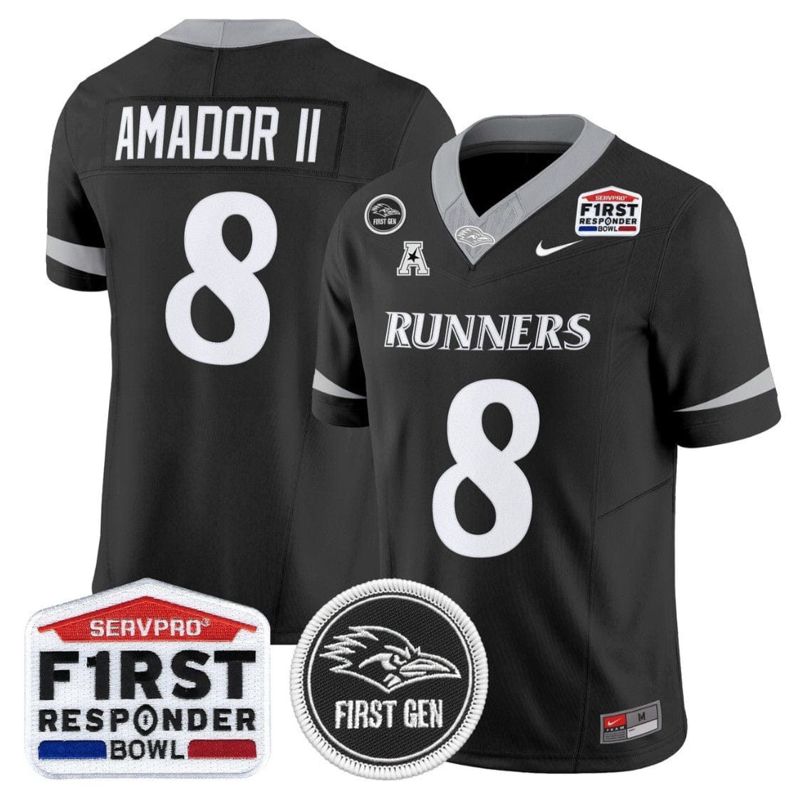 David Amador II Jersey #8 UTSA Roadrunners 2025 First Responder Bowl