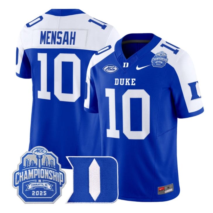 Darian Mensah Jersey #10 Duke Blue Devils 2025 ACC Championship Stitched - Image 3