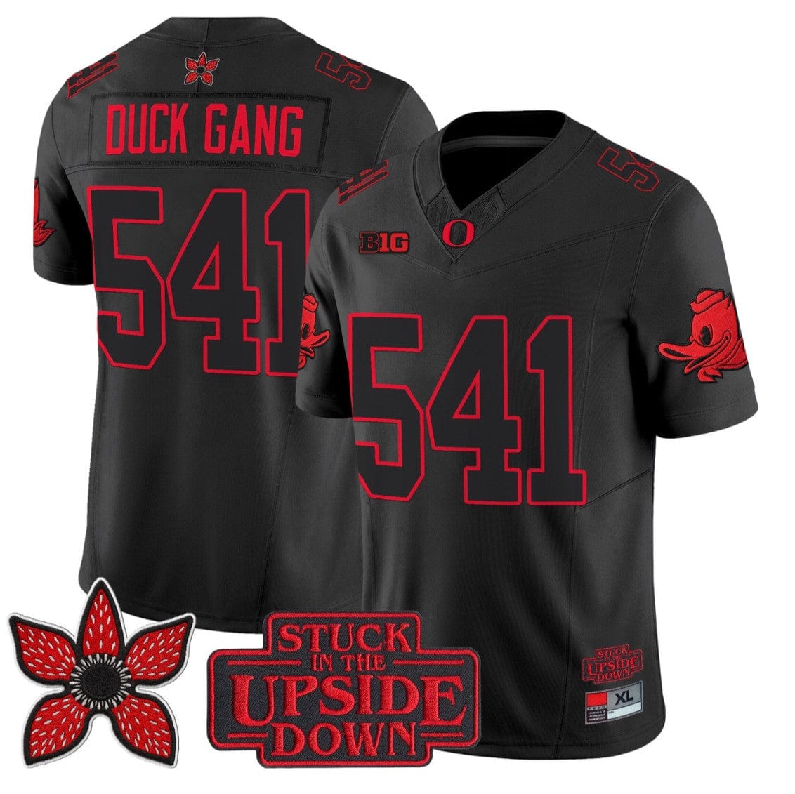 Duck Gang Jersey #541 Oregon Ducks Stranger Things Edition Limited Stitched