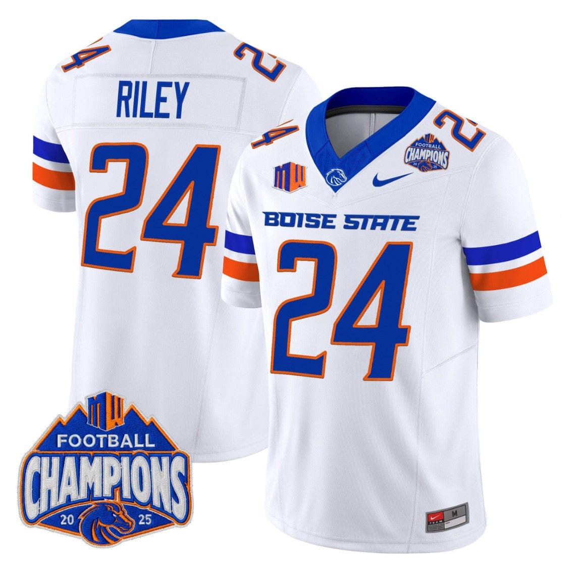 Dylan Riley Jersey #24 Boise State Broncos 2025 Mountain West Champions - Image 5
