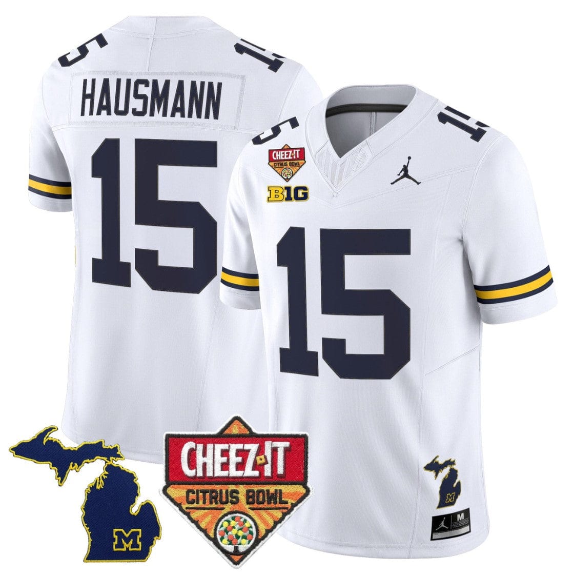Ernest Hausmann Jersey #15 Michigan Wolverines 2025 Cheez-It Citrus Bowl - Image 5