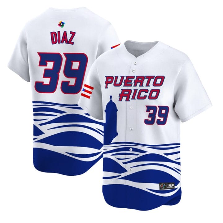 Edwin Diaz Jersey #39 Puerto Rico Baseball Classic 2026 Roster Stitched - Image 3