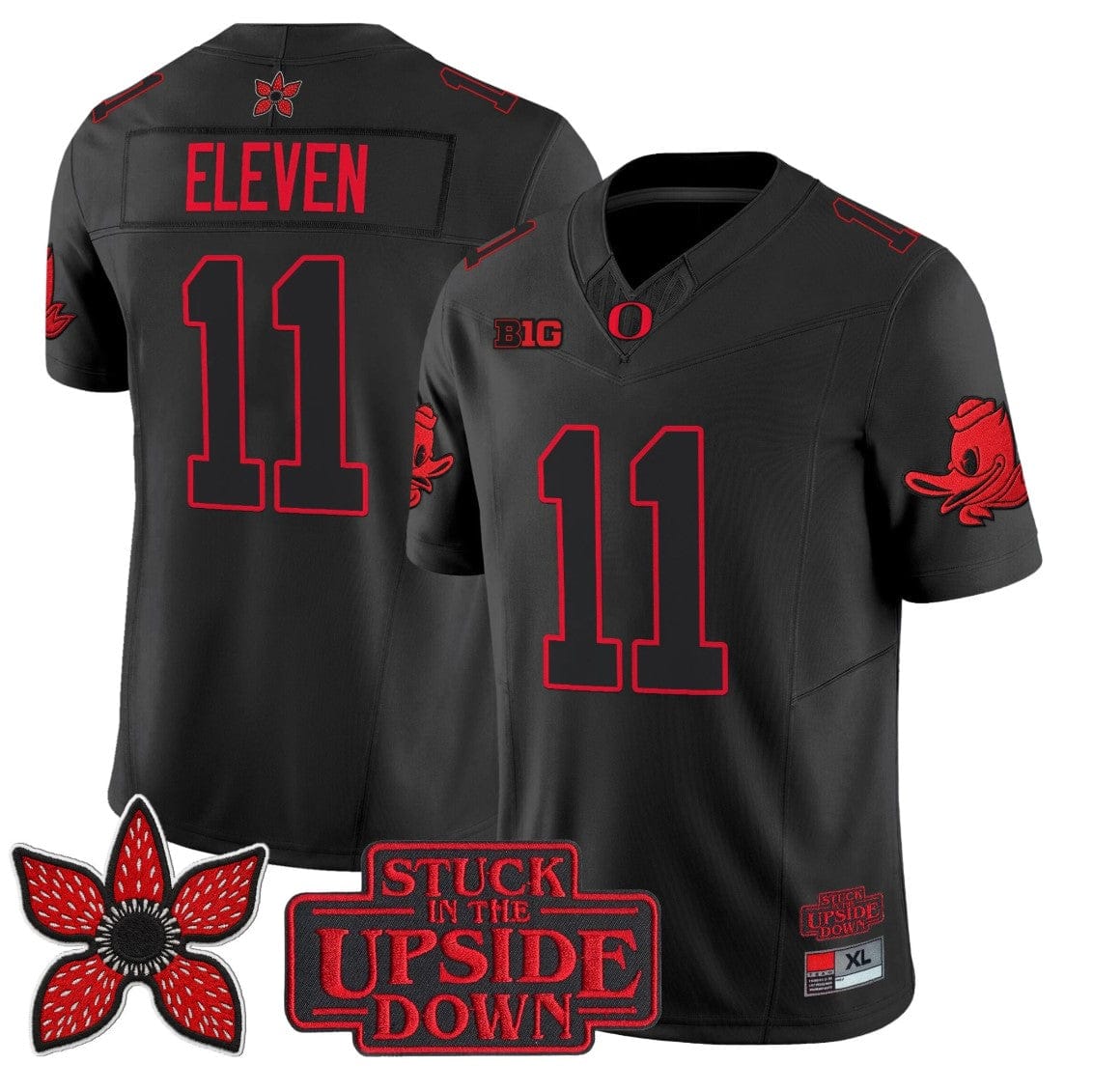 Eleven Jersey #11 Oregon Ducks Stranger Things Edition Vapor Limited Stitched
