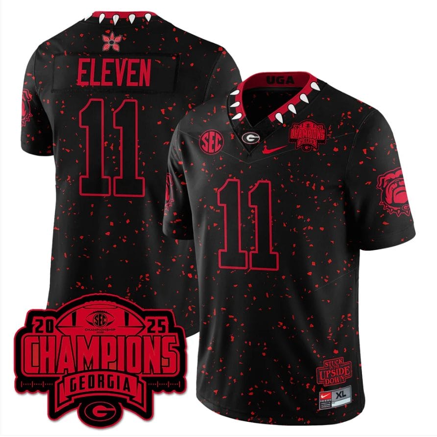 Eleven Jersey #11 Georgia Bulldogs Stranger Things SEC Football Champions Stitched