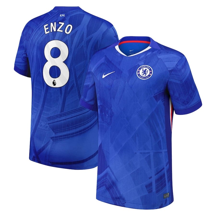 Enzo Fernandez #8 Chelsea 2025-26 Home Match Jersey – Blue