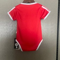 Alternative view of FC Bayern Munich 2025-26 Infant Powerhouse Soccer Baby Bodysuit – Red