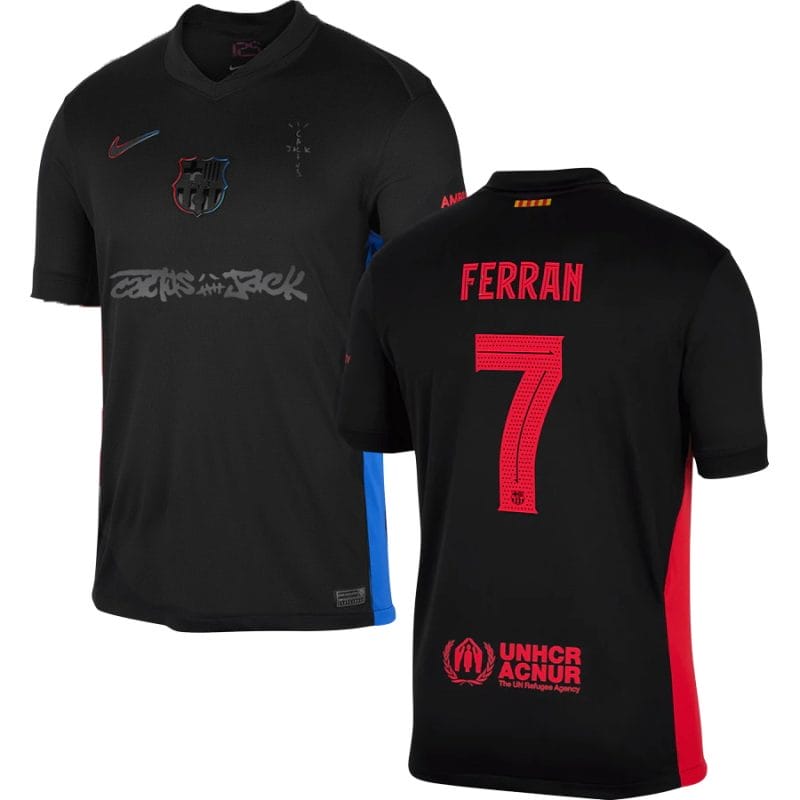 Frenkie de Jong 21 Barcelona 2025-26 Third Match Jersey – Orange