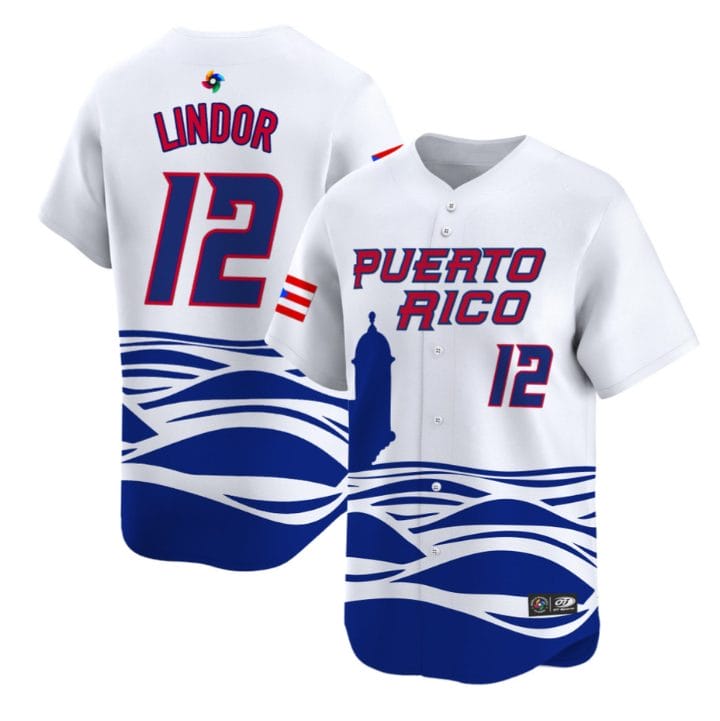 Francisco Lindor Jersey #12 Puerto Rico Classic 2026 Roster Stitched - Image 3