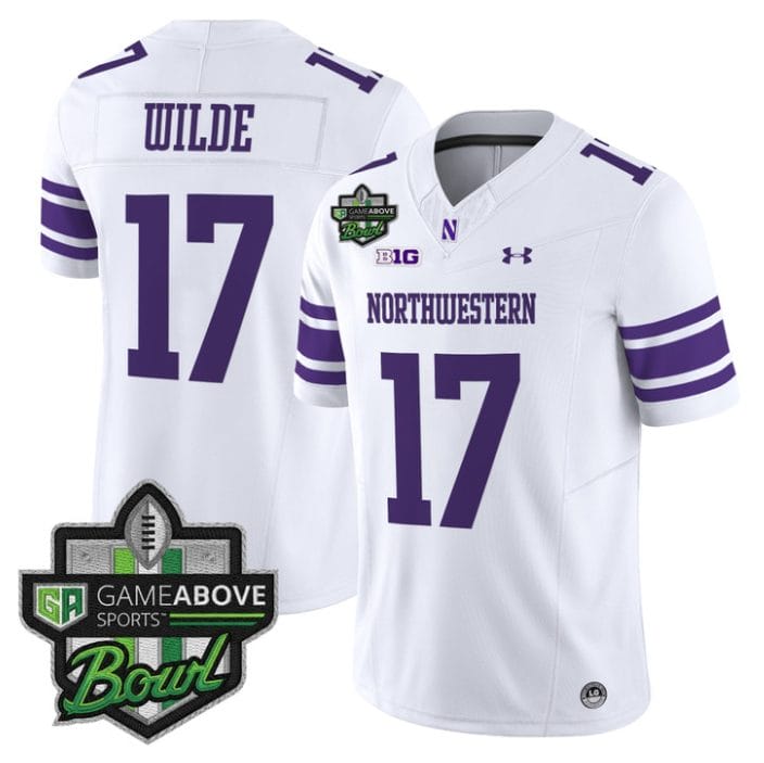 Griffin Wilde Jersey #17 Northwestern Wildcats 2025 GameAbove Sports Bowl - Image 3