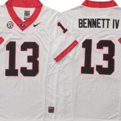 Georgia Bulldogs #13 Stetson Bennett Vapor F.U.S.E. Limited Jersey White