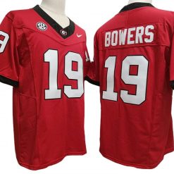 Alternative view of Georgia Bulldogs #19 Brock Bowers Vapor F.U.S.E. Limited Jersey Stitched