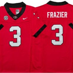 Alternative view of Georgia Bulldogs #3 Nate Frazier Vapor F.U.S.E. Limited Jersey Stitched